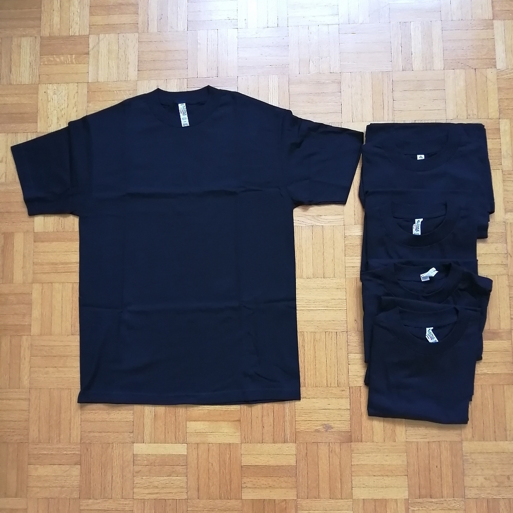 Lot of 5 Black T-shirts Medium NWOT
